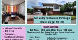 Sun Valley Subd, Paranaque, house and lot for sale
