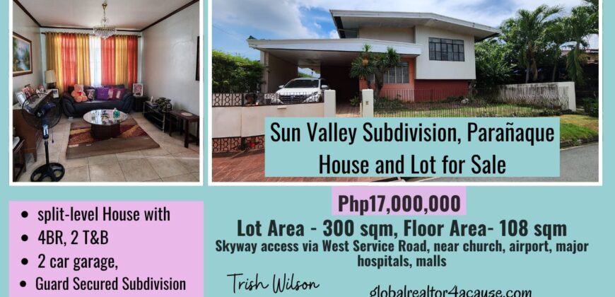 Sun Valley Subd, Paranaque, house and lot for sale
