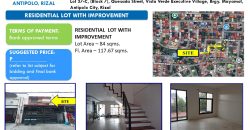 Foreclosed Residential Lot in Rizal – Vista Verde Executive Village (Security Bank)