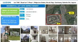 Foreclosed House and Lot in Laguna, South Luzon – Ridgeview Estates (Security Bank)