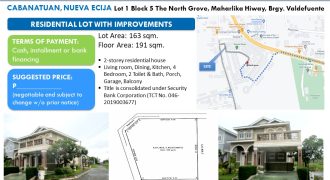 Foreclosed House and Lot in Nueva Ecija (Security Bank)