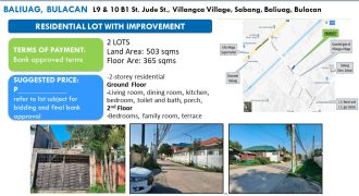 Foreclosed House and Lot in Bulacan, North Luzon – Villangca Village (Security Bank)