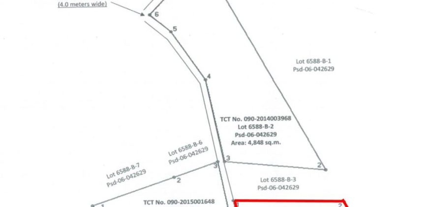 Foreclosed Residential Lot in Lambunao, Iloilo · Lot 6588-B-4 (PDIC)