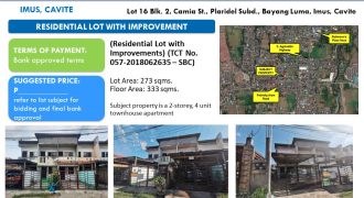 Foreclosed House and Lot in Cavite, South Luzon – Plaridel Subd. (Security Bank)