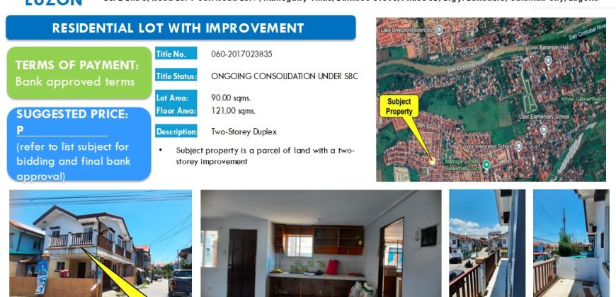 Foreclosed House and Lot in Laguna, South Luzon – Mahogany Villas (Security Bank)