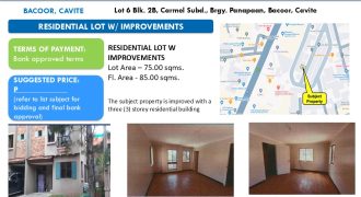 Foreclosed House and Lot in Cavite, South Luzon – Carmel Subd. (Security Bank)
