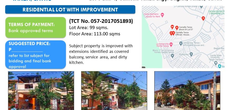 Foreclosed Residential Lot in Cavite, South Luzon (Security Bank)
