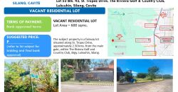 Foreclosed Residential Lot in Cavite, South Luzon – The Riviera Golf & Country Club (Security Bank)