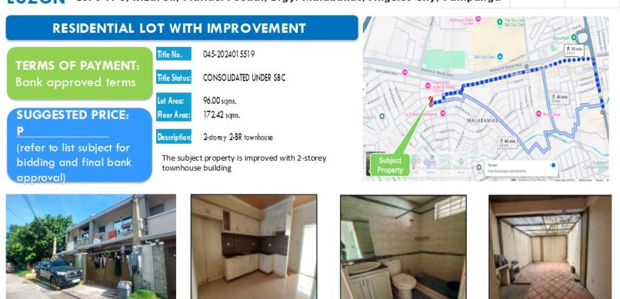 Foreclosed House and Lot in Pampanga – Plaridel I Subd. (Security Bank)