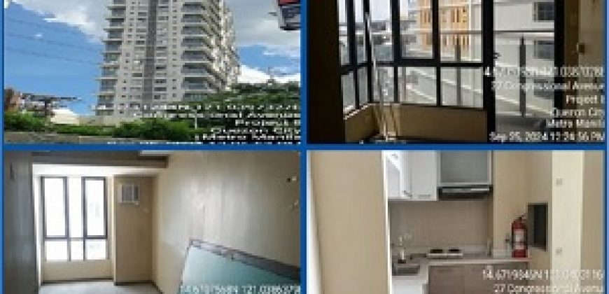 Foreclosed Condo Unit in Quezon City, Metro Manila – CONGRESSIONAL TOWN CENTER – TOWER 1 · UNIT 822 (PSBank)