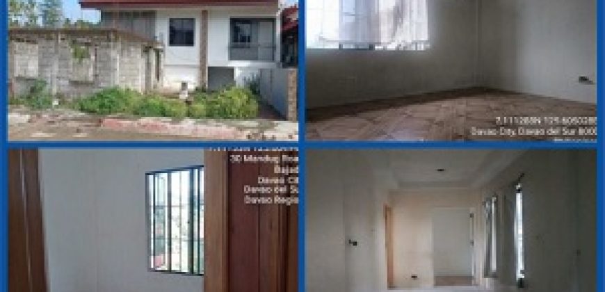 Foreclosed House and Lot in Davao Del Sur, Mindanao – PANORAMA HOMES (PSBank)